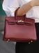 Кожаная сумочка Hermes Birkin, 30 см, бордо 2600 фото 10