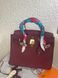 Кожаная сумочка Hermes Birkin, 30 см, бордо 2600 фото 3