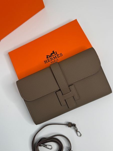 Стильна сумка - клатч Hermes, в кольорі тауп 2639 фото