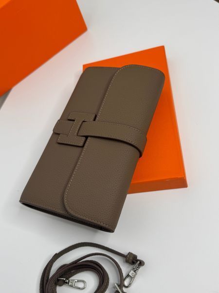 Стильна сумка - клатч Hermes, в кольорі тауп 2639 фото