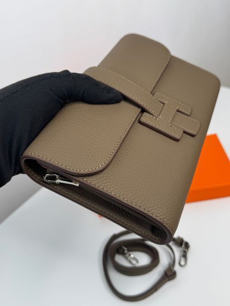 Стильна сумка - клатч Hermes, в кольорі тауп 2639 фото