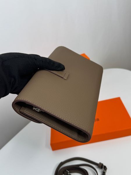 Стильна сумка - клатч Hermes, в кольорі тауп 2639 фото