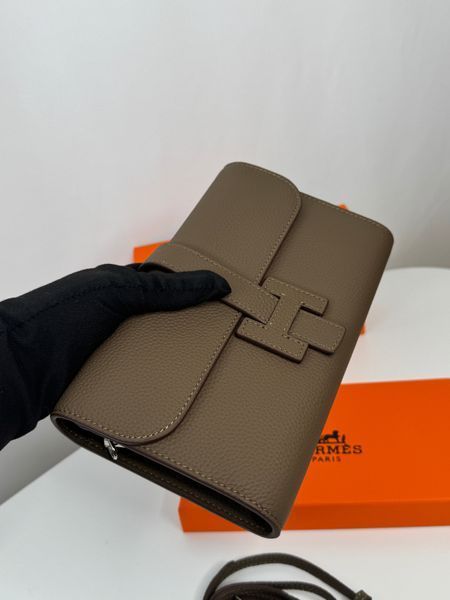 Стильна сумка - клатч Hermes, в кольорі тауп 2639 фото