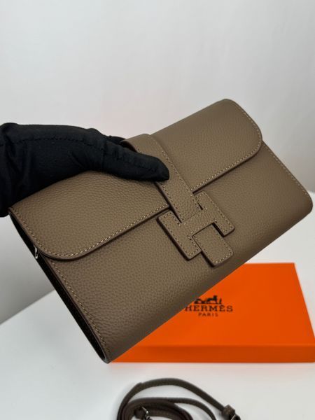 Стильна сумка - клатч Hermes, в кольорі тауп 2639 фото