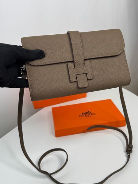 Стильна сумка - клатч Hermes, в кольорі тауп 2639 фото
