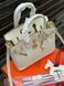 Кожаная сумка Hermes Birkin 25 см, молочного цвета 2646 фото 10