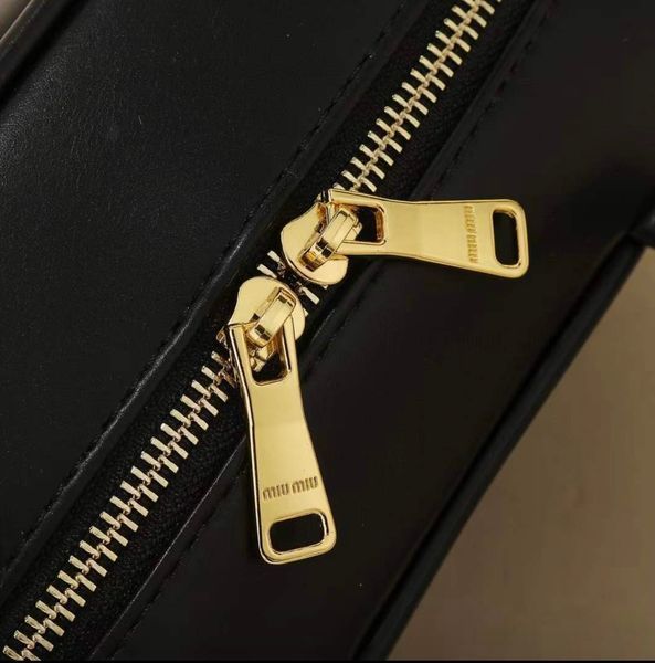 Кожаная сумка Miu Miu, 29 см, черная 2563 фото