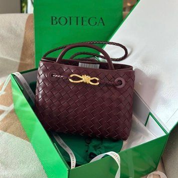 Жіноча сумка Bottega Veneta, 26 см, бордова 2610 фото