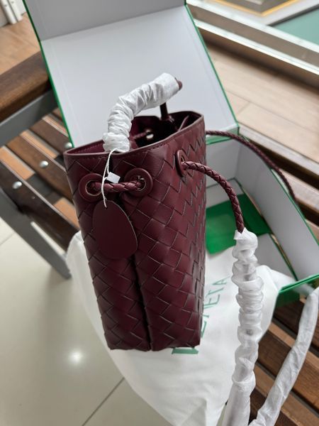 Женская сумка Bottega Veneta, 26 см, бордовая 2610 фото