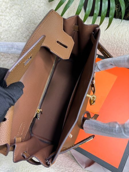 Ексклюзивна сумка Hermes Birkin, 30 см, коричнева 2515 фото