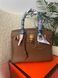Ексклюзивна сумка Hermes Birkin, 30 см, коричнева 2515 фото 2