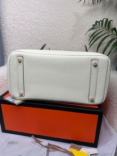 Ексклюзивна сумка Hermes Birkin, 30 см, молочного кольору 2616 фото