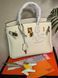 Ексклюзивна сумка Hermes Birkin, 30 см, молочного кольору 2616 фото 1